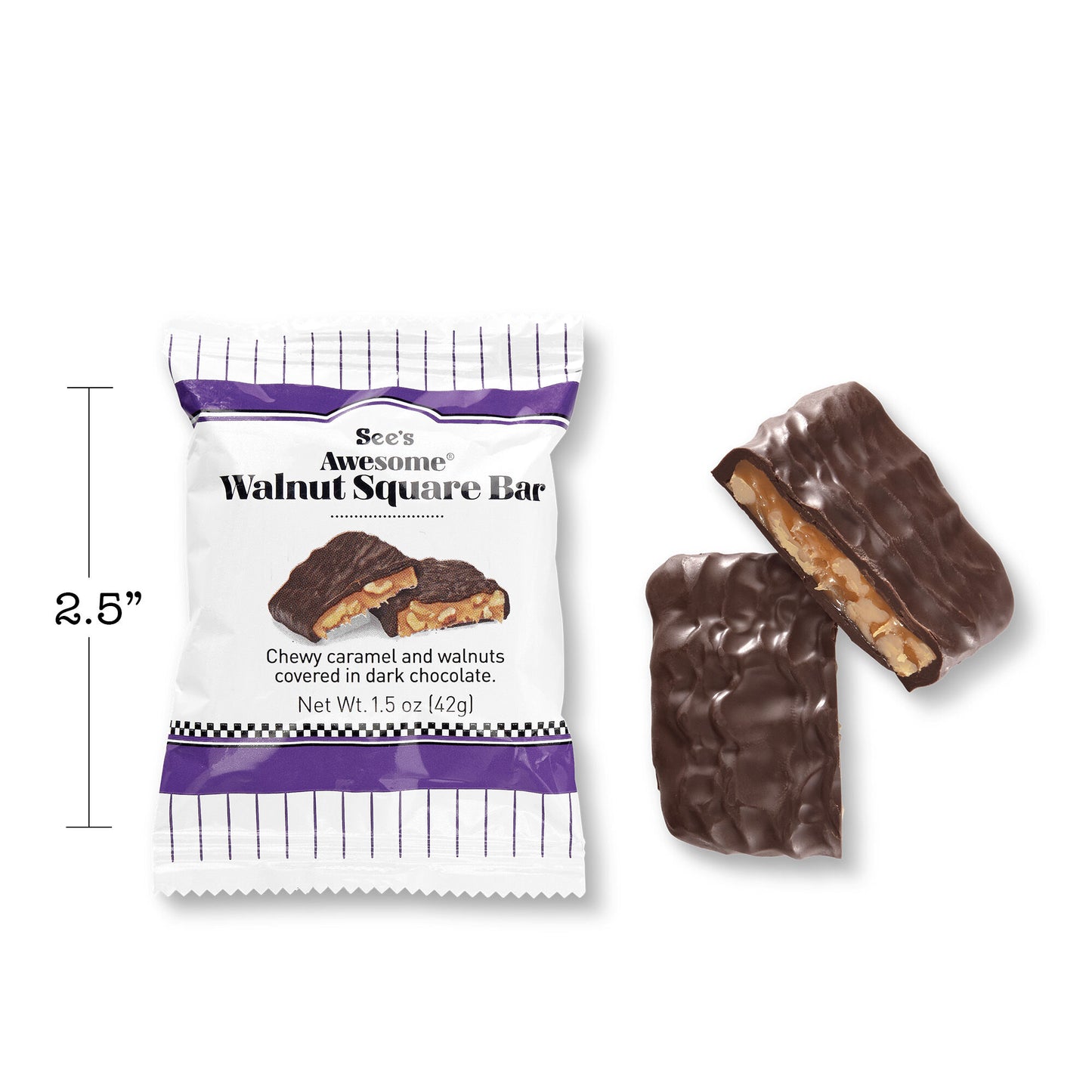 See's Awesome® Walnut Square Bars